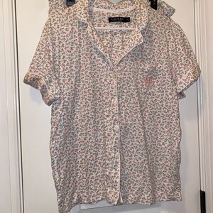 Ralph Lauren Floral Pajama set - Pink and White